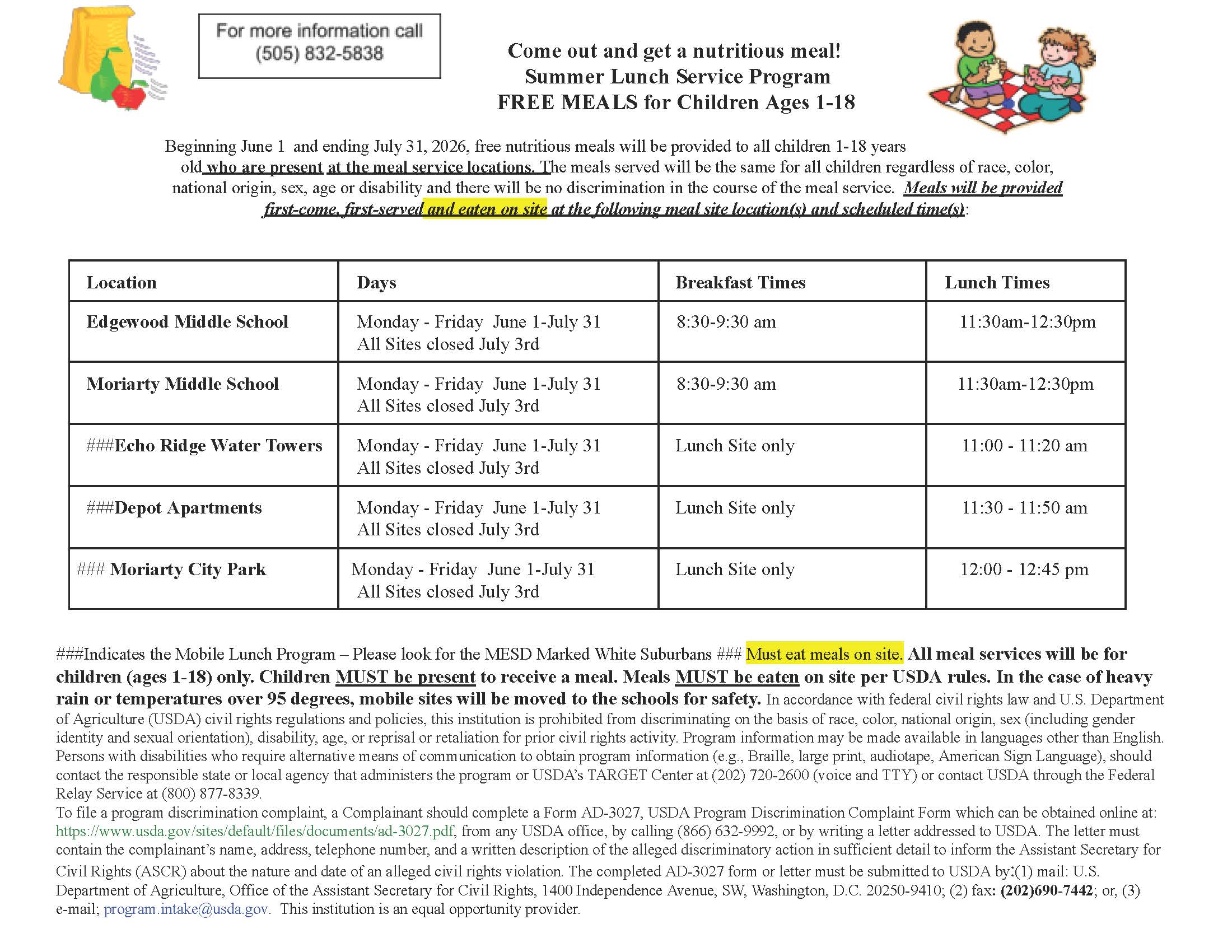 SUMMER LUNCH PROGRAM  image